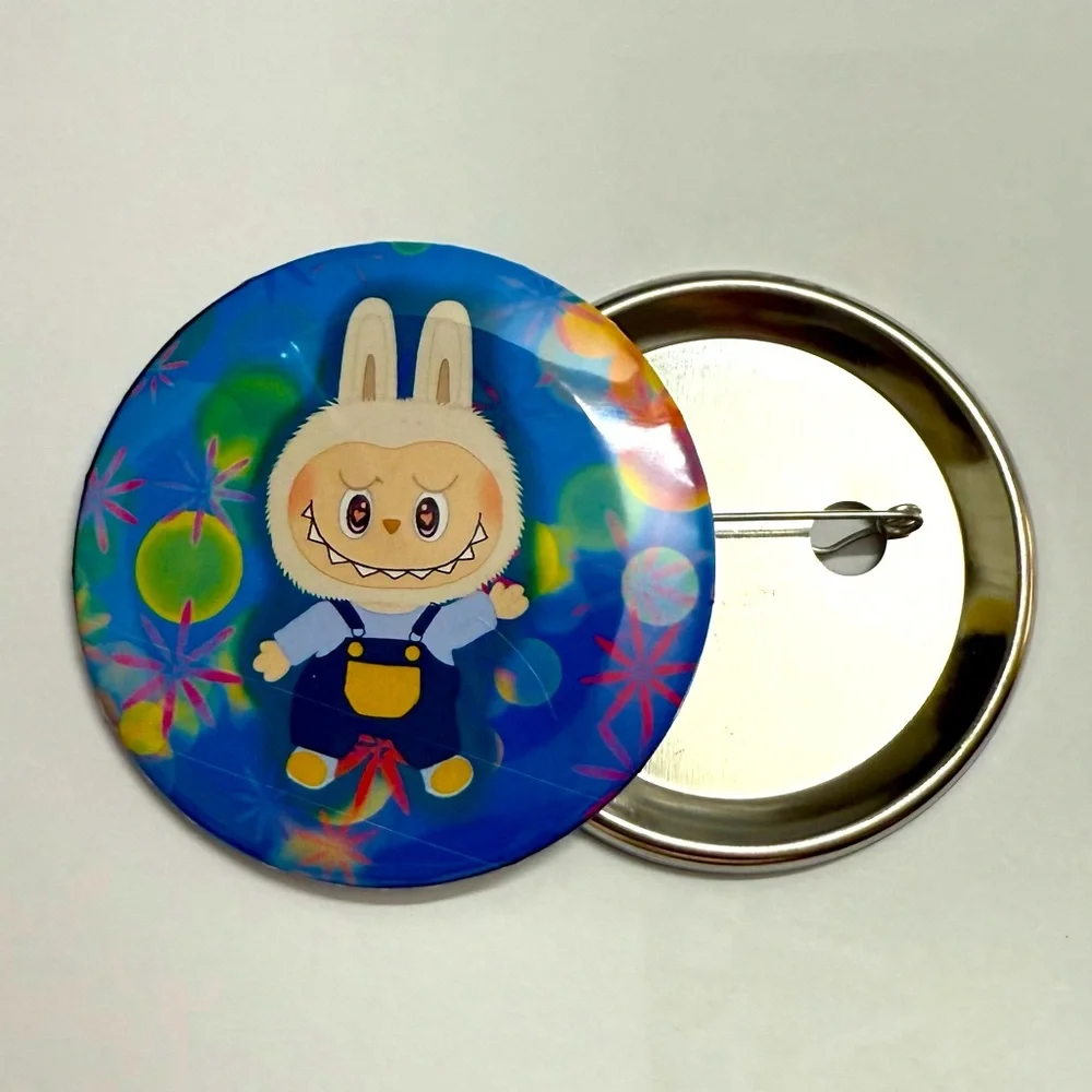Labubu Button Pin - Picture 2 of 2